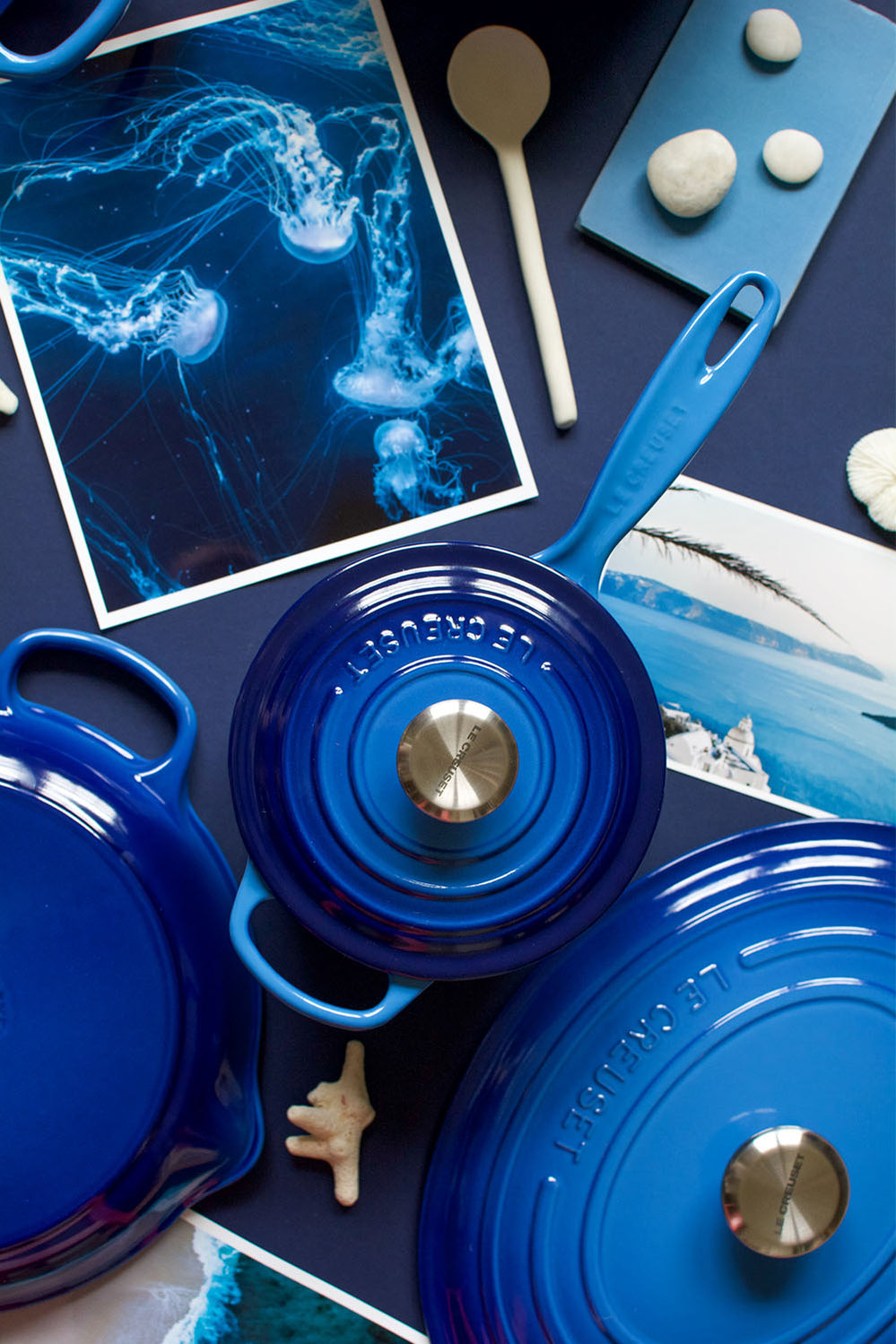 Signature Cast Iron Saucepan 16cm - Azure Blue - image 3