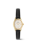 Ophelia Mini Black Leather & Gold Watch - Gold - image 1