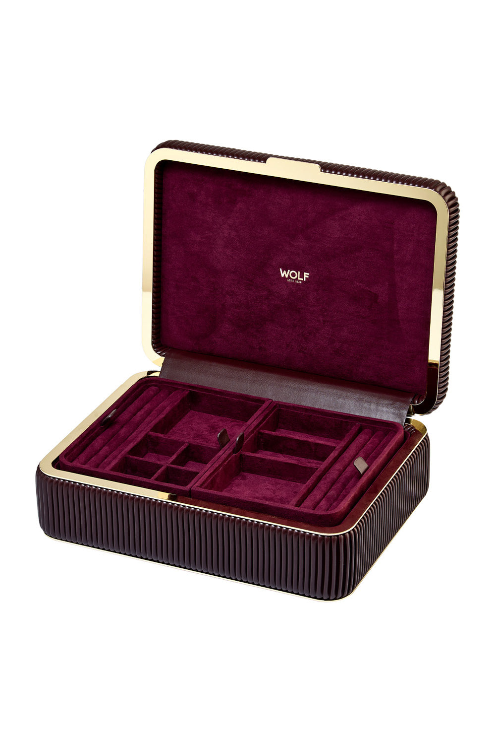 Bella Medium Jewellery Box Bordeaux - Burgundy - image 1