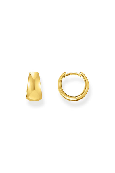 Tapered Hoop Earrings In Gold - Gold - image 1