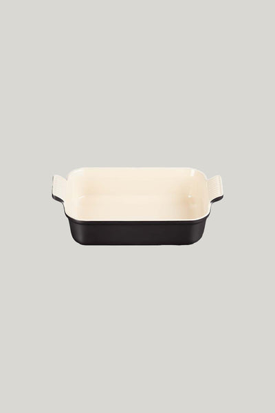 Stoneware Heritage Rectangular Dish 26cm - Matte Black - image 1