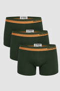 3-pack Bamboo Trunks - Iron Bark - Forest Green - image 1