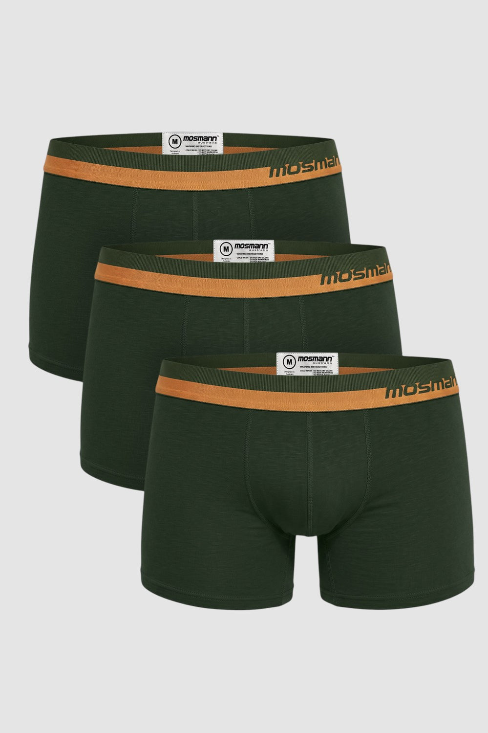 3-pack Bamboo Trunks - Iron Bark - Forest Green - image 1