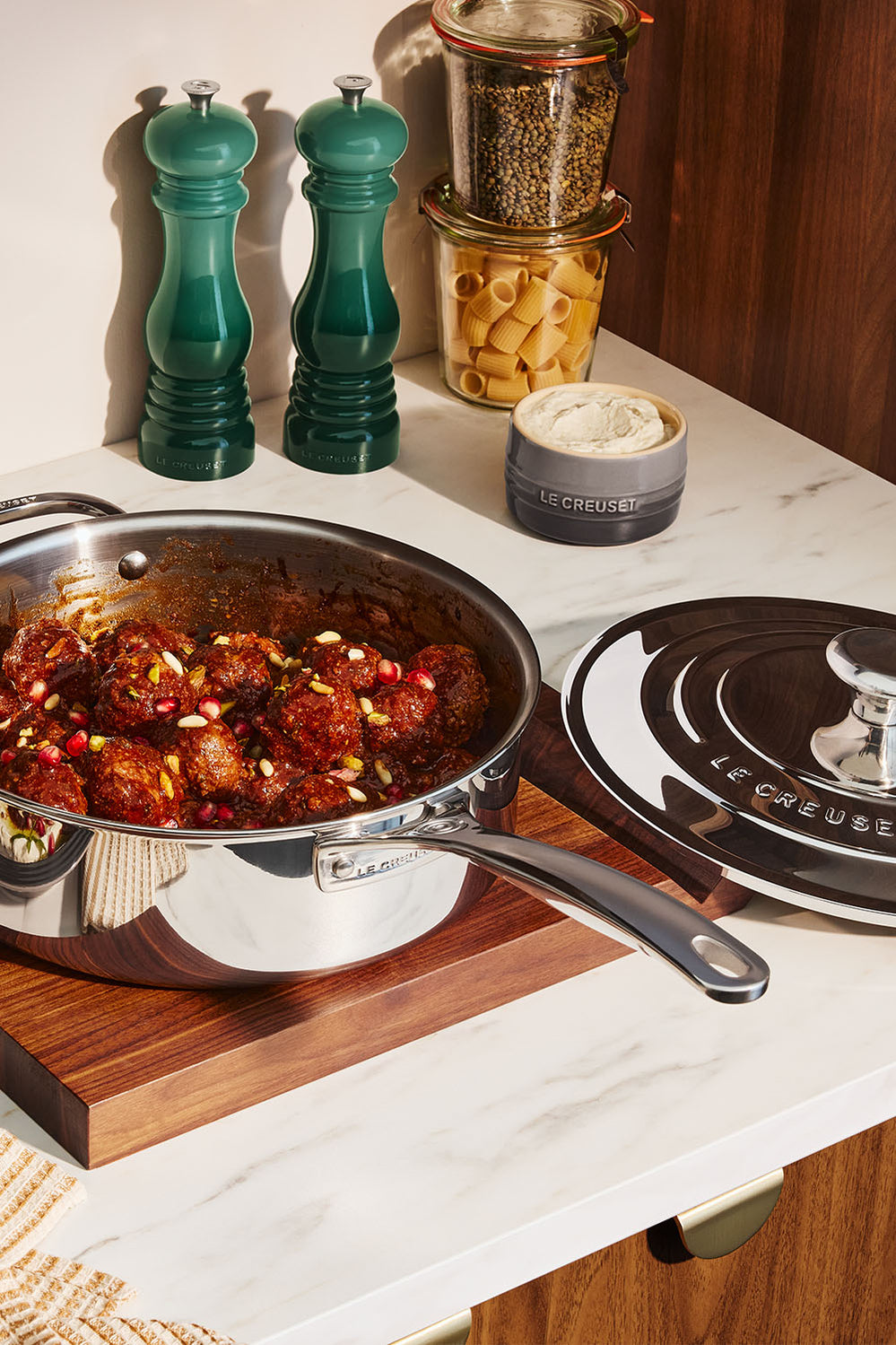 Signature Stainless Steel 3ply Saute Pan With Lid 26cm - Stainless Steel - image 2
