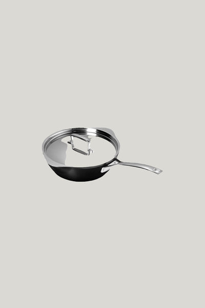 Toughened Non Stick Chefs Pan With Pouring Spouts 24cm - NO COLOUR - image 1