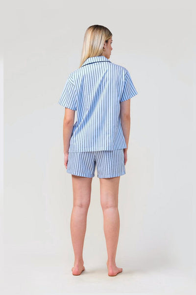 Poppy Stripe Short Pj Set - Blue - image 3