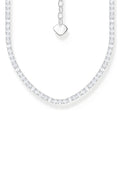 Classic Tennis Necklace In Silver - Silver - image 1