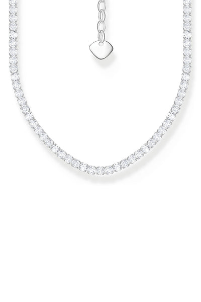 Classic Tennis Necklace In Silver - Silver - image 1