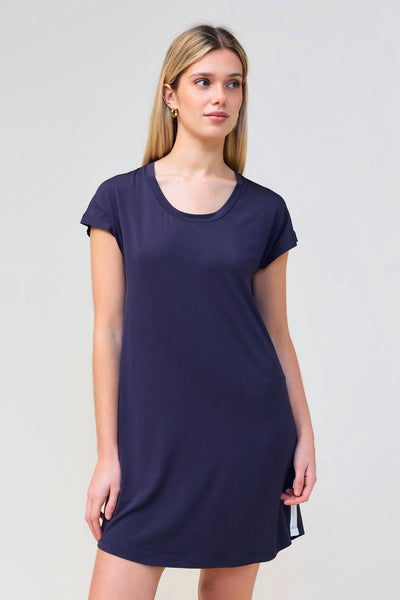 Ashley Bamboo Sleep Tee - Navy - image 4
