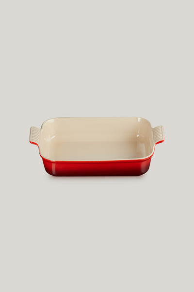 Stoneware Heritage Rectangular Dish 32cm - Cerise - image 1