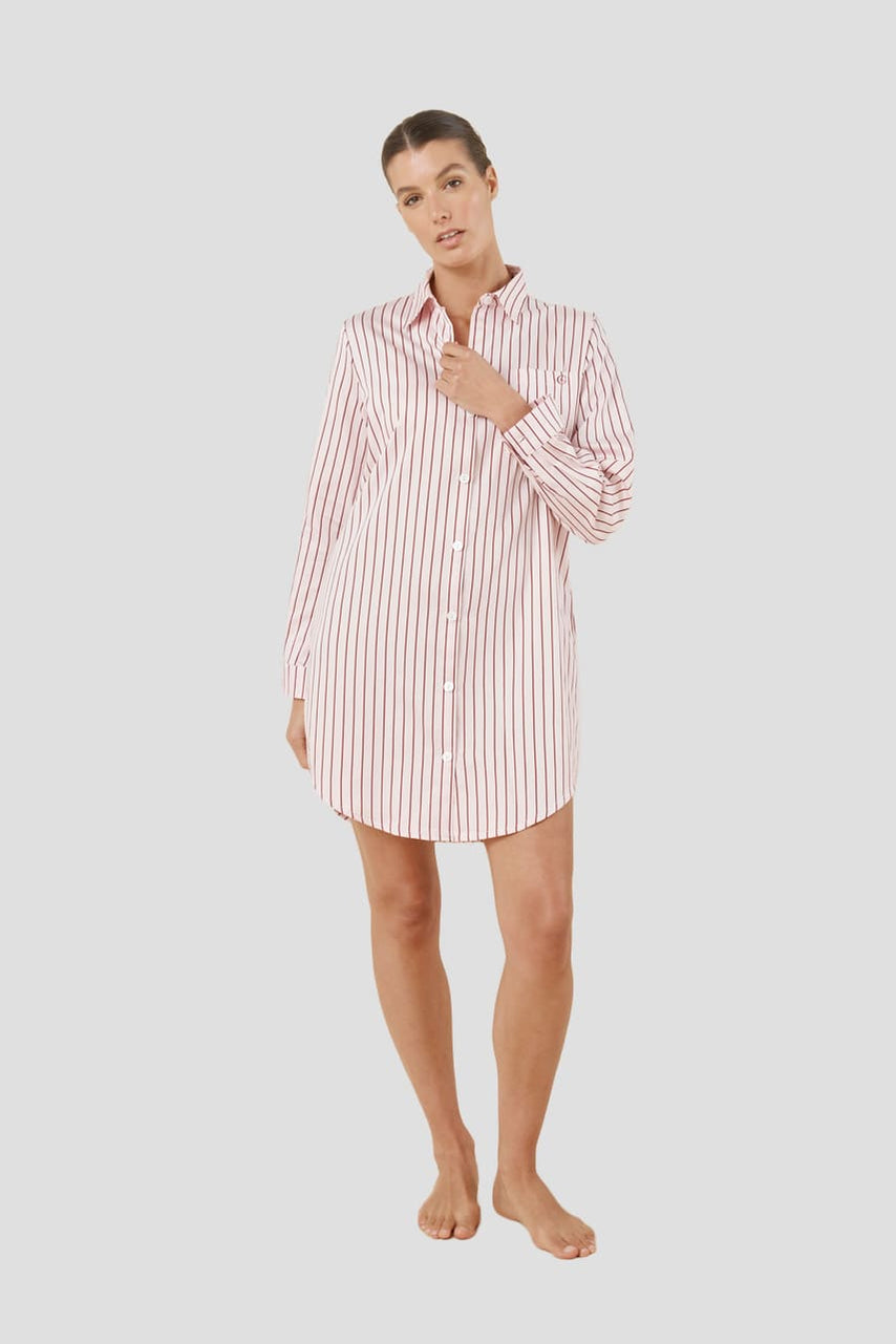 Lolita Stripe Night Shirt - Pink - image 1