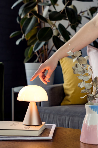 Mina L Large Portable Led Lamp - Gold - Gold - image 4