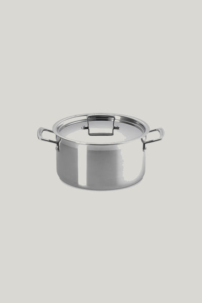 3ply Stainless Steel Deep Casserole 24cm - Stainless Steel - image 1