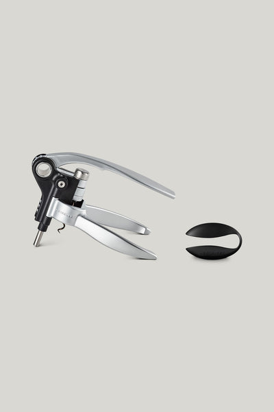 Metal Lever Corkscrew With Foil Cutter Lm250 - Satin Chrome - image 1