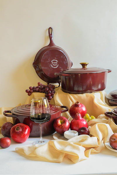 Signature Cast Iron Round Casserole 24cm - Garnet - image 3