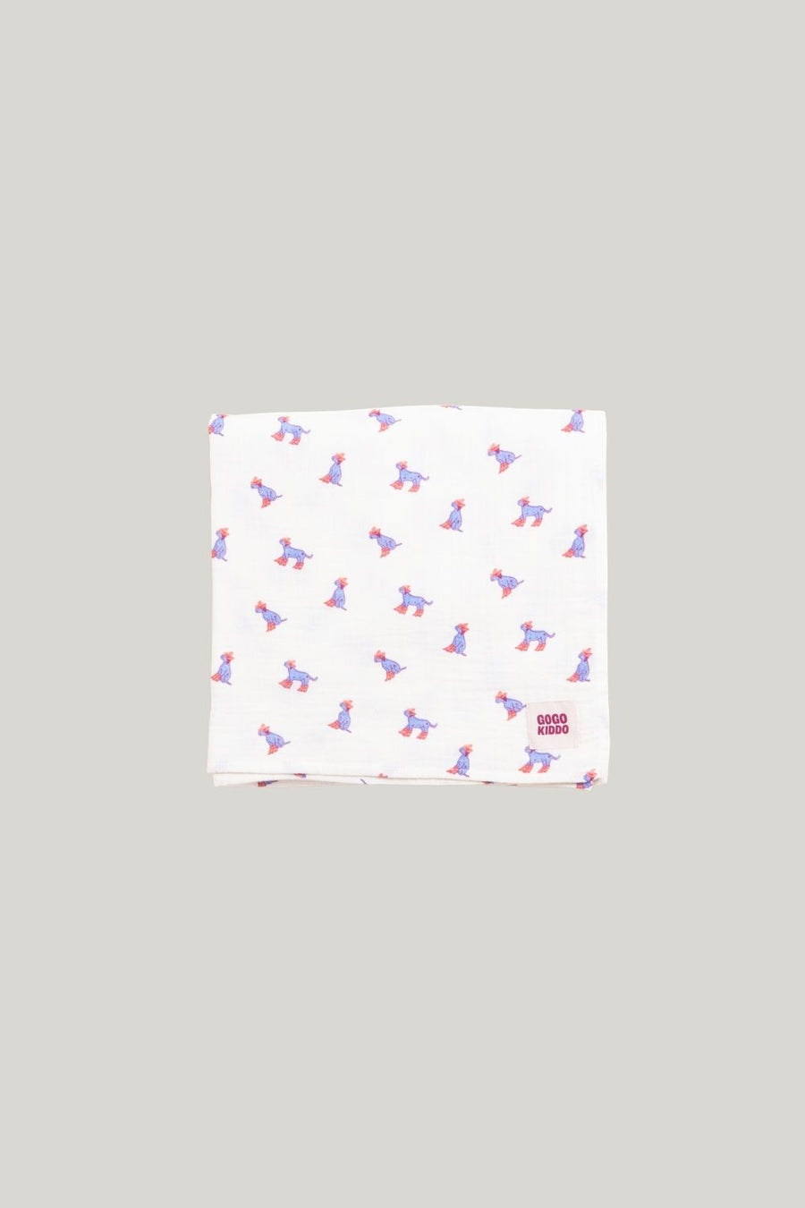 Light And Breathable Muslin Swaddle Wrap - Yeehaw Dog - Oatmeal - image 1