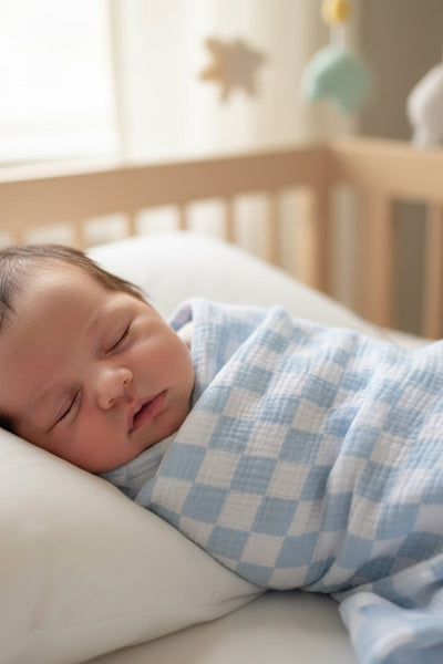 Muslin Swaddle - Blue - image 2