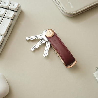 Leather Key Organiser - WINE - image 4