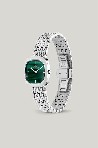 Corta Malachite Grain-link Silver Watch - Silver - image 4