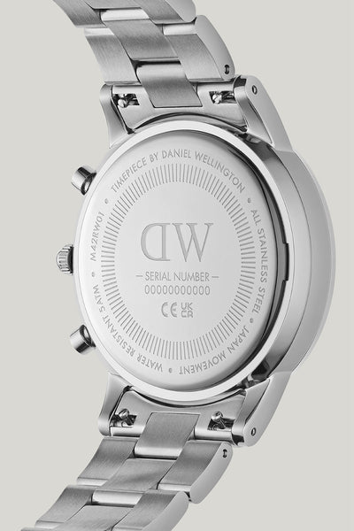 Iconic Chronograph 42 Link Silver Arctic Sunray Watch - Silver - image 3