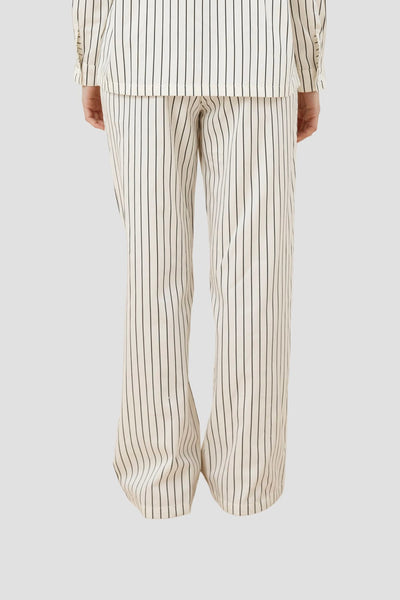 Willow Cotton Striped Pant - Ivory - image 3
