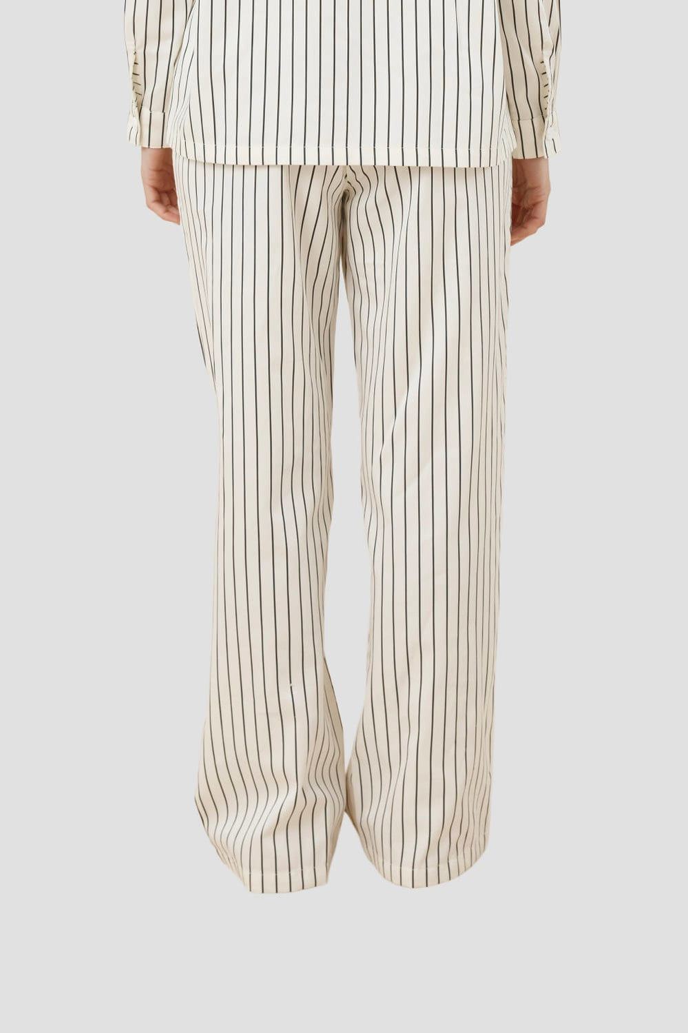 Willow Cotton Striped Pant - Ivory - image 3