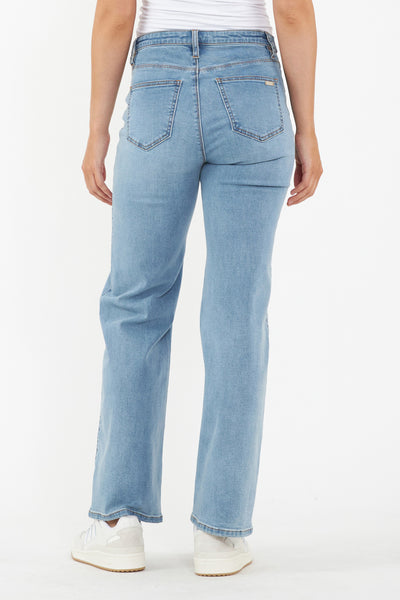 Kyle Wide Leg Maternity Jean - Light Blue - image 4
