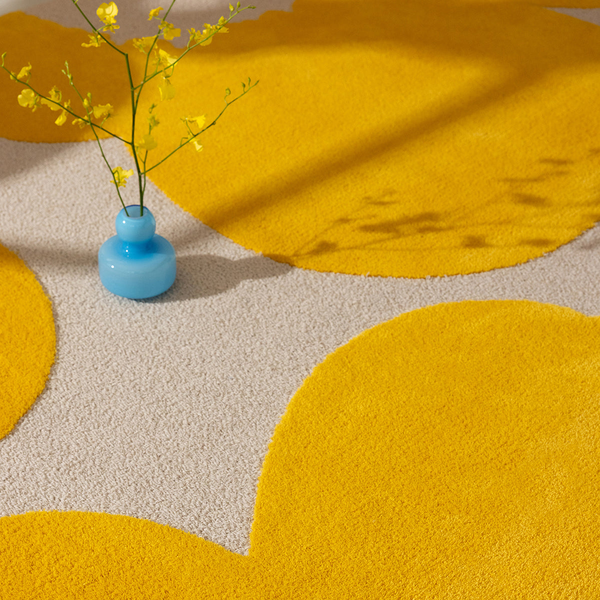 Iso Unikko Yellow Rug 300x200cm - Sunflower - image 3