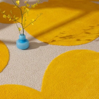 Iso Unikko Yellow Rug 240x170cm - Sunflower - image 3