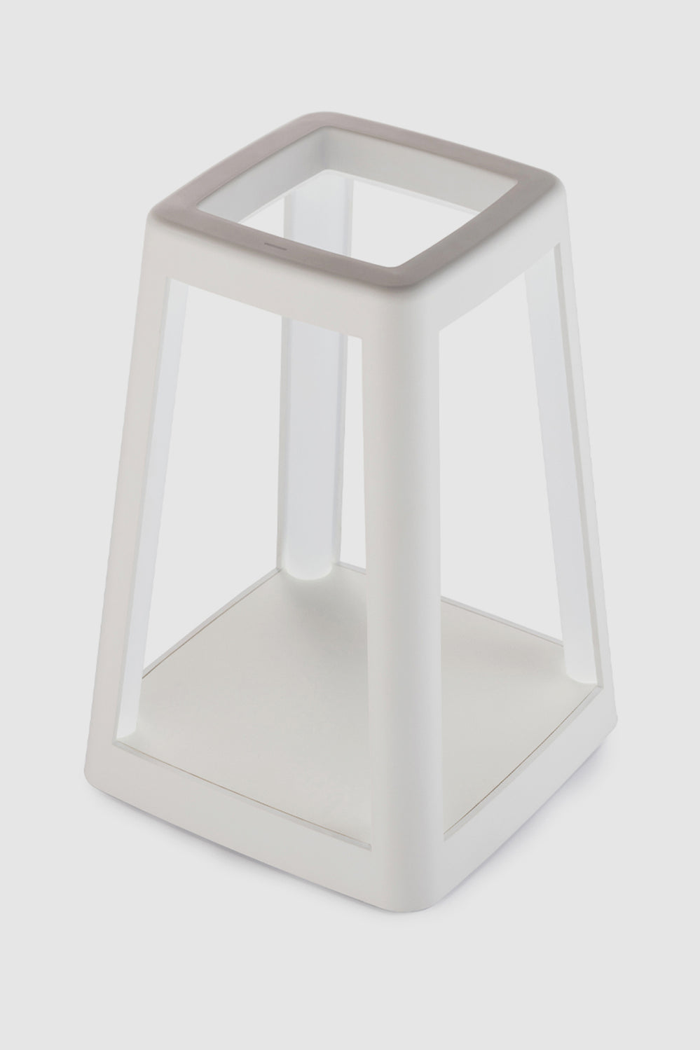 Lantern Portable Lamp With Built-in Wireless Charger - White - White - image 1