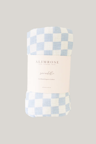 Muslin Swaddle - Blue - image 1