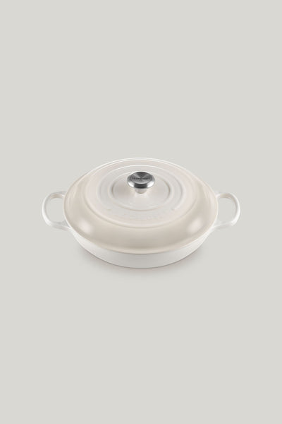 Signature Cast Iron Shallow Casserole 30cm - Meringue - image 1