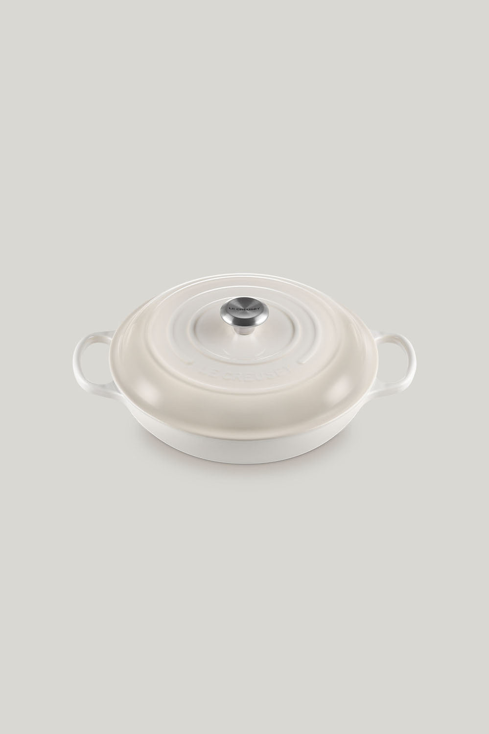Signature Cast Iron Shallow Casserole 30cm - Meringue - image 1