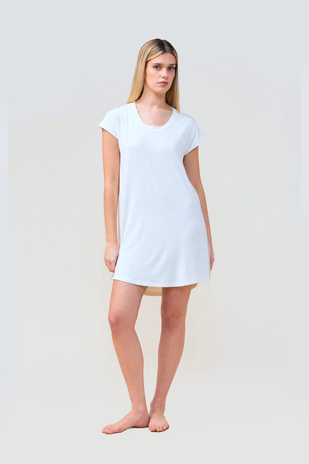 Ashley Bamboo Sleep Tee - Ecru - image 1