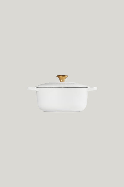 Signature Cast Iron Round Casserole 20cm - White - image 2