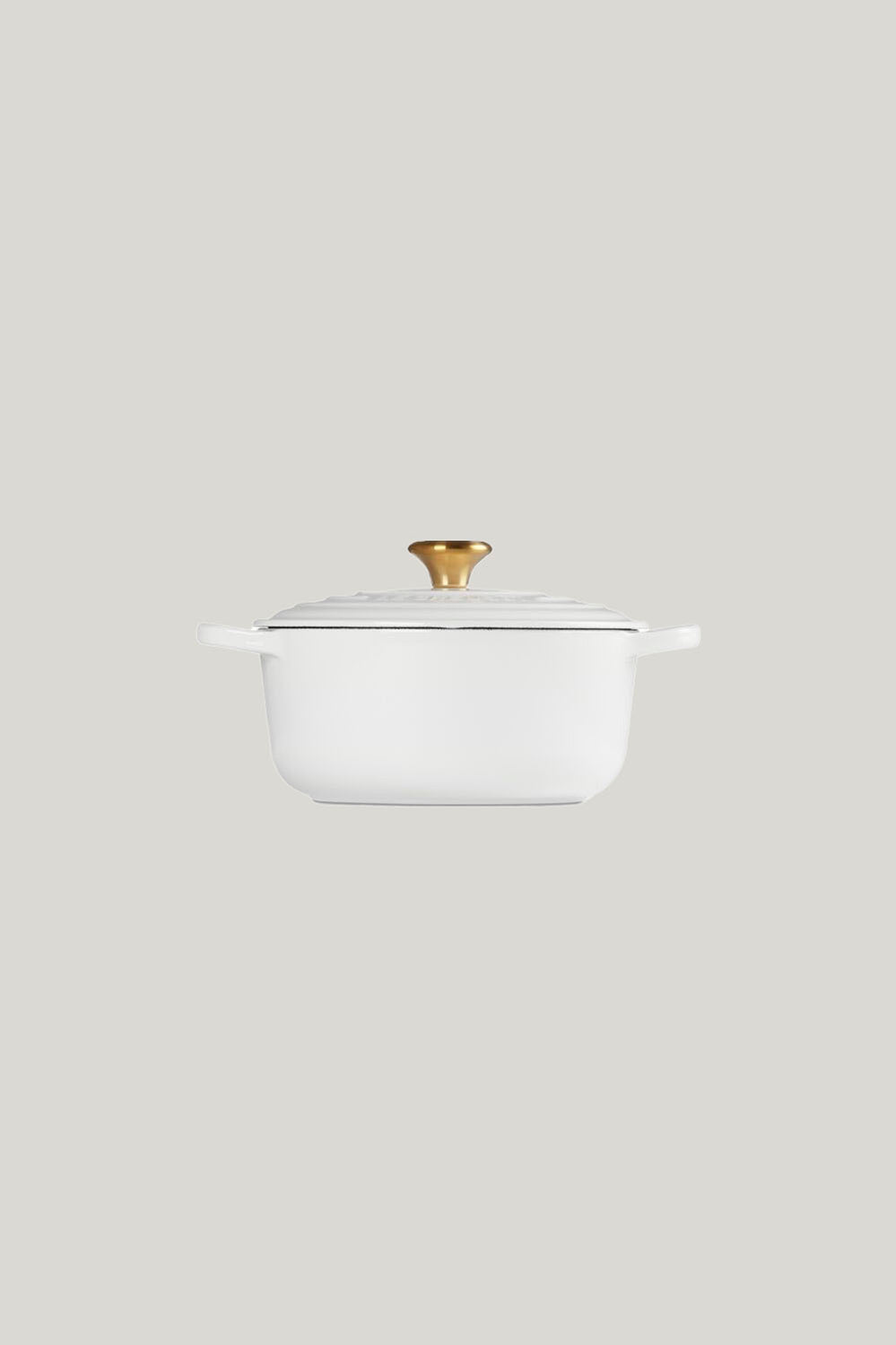 Signature Cast Iron Round Casserole 20cm - White - image 2