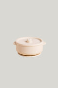 Fun Firsts Stainless Steel Bowl With Silicone Sleeve And Lid - Ivory - image 1