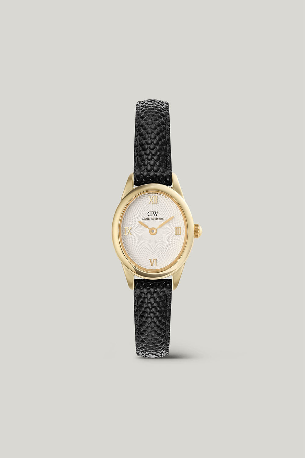 Ophelia Mini Black Leather & Gold Watch - Gold - image 1