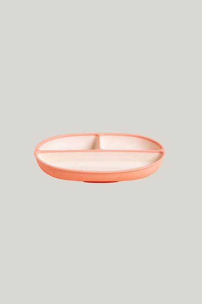 Fun Firsts Silicone Suction Divider Plate - Peach - image 1