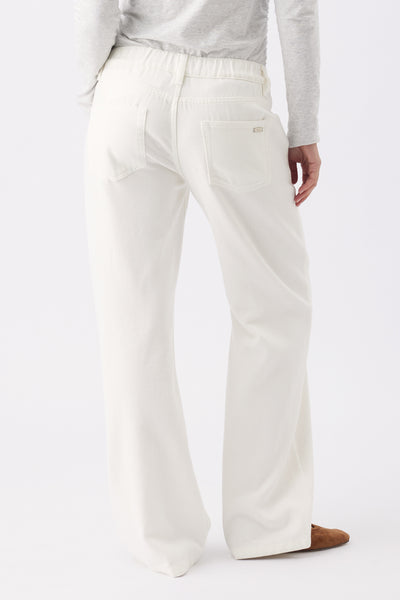 Billie Elastic Waist Maternity Jean - Cream - image 4