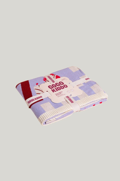Cosy Baby Blanket - Abc Lilac - Lilac - image 2