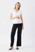 Kyle Wide Leg Maternity Jean - Black - image 1