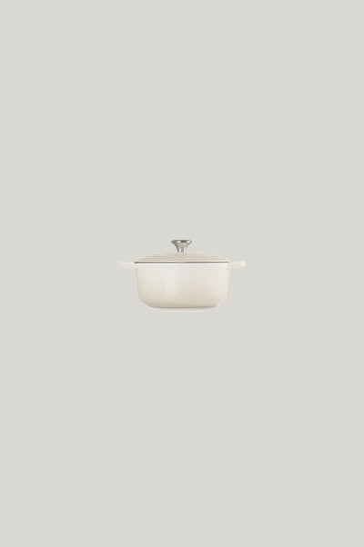 Signature Cast Iron Round Casserole 20cm - Meringue - image 2