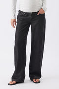 Billie Elastic Waist Maternity Jean - Black - image 1