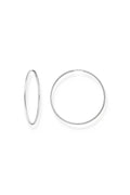 Essential Large Hoop Earrings In Silver - Silver - image 1