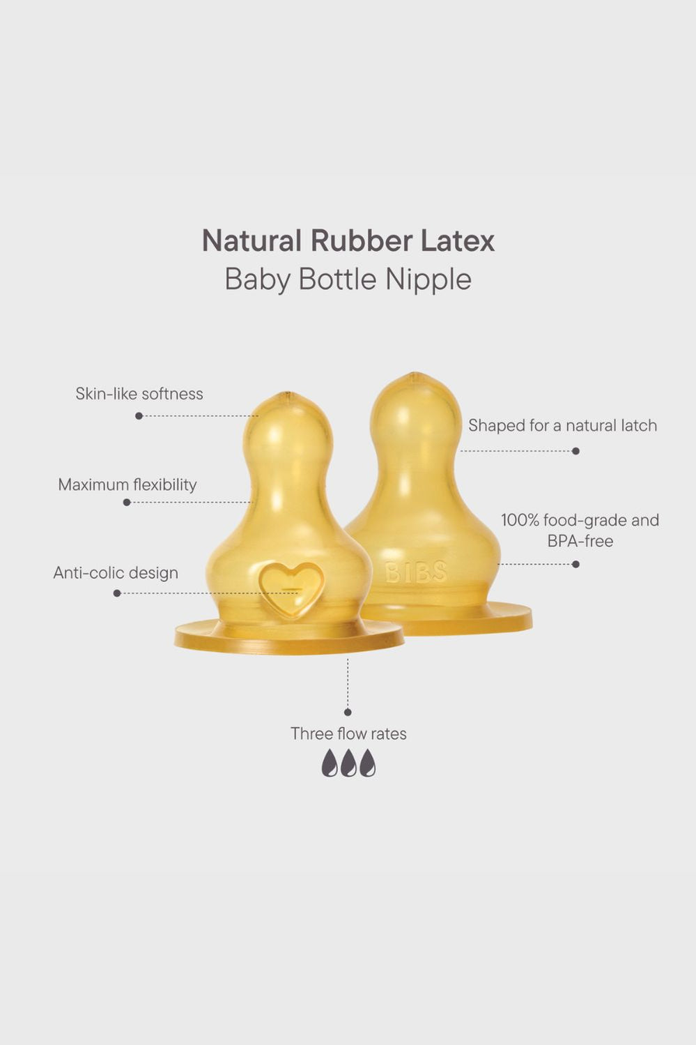 Bottle Replacement Nipple, Latex (2pk) - Fast Flow - Clear - image 3