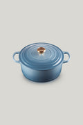 Signature Cast Iron Round Casserole 28cm - Chambray - image 1