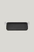 Toughened Non Stick Rectangular Grill 34cm - NO COLOUR - image 1