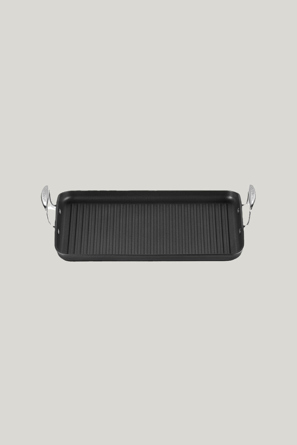 Toughened Non Stick Rectangular Grill 34cm - NO COLOUR - image 1