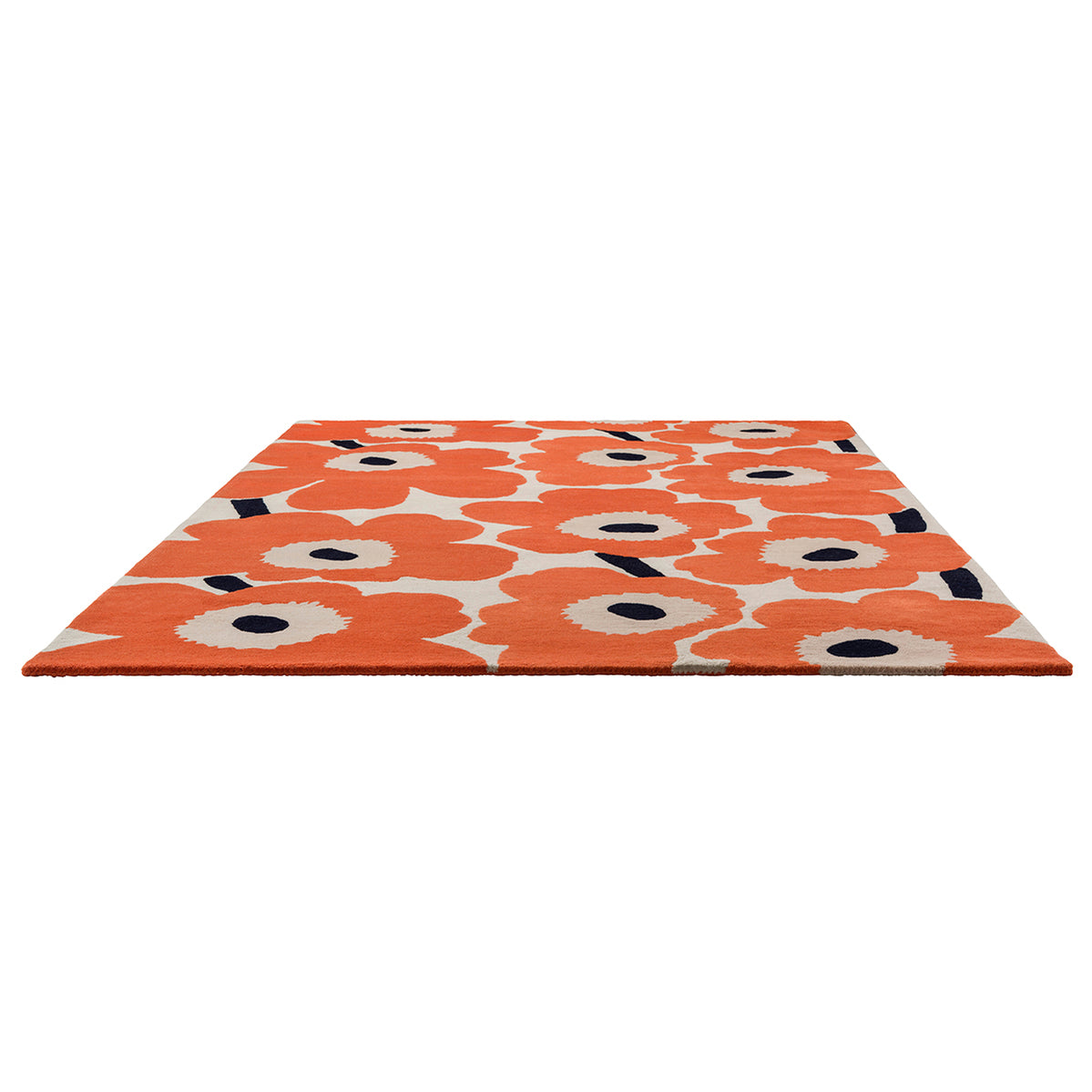 Unikko Orange Red Rug 200x140cm - Tangerine - image 4